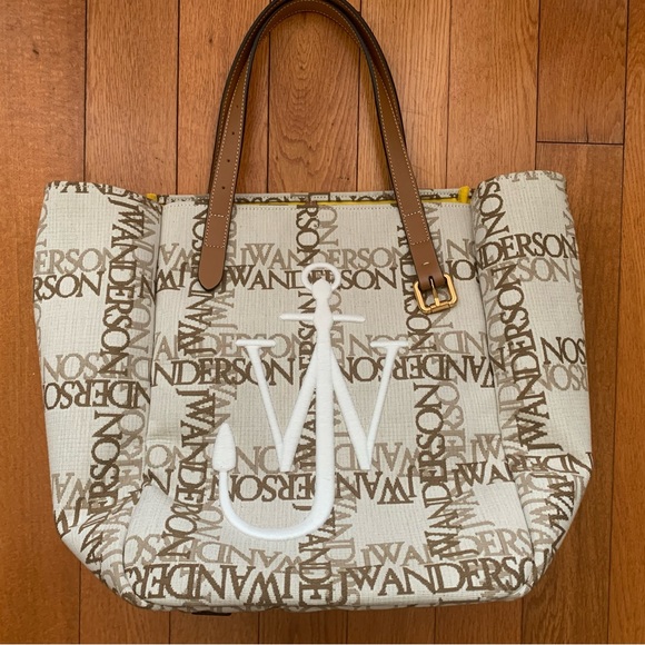 JW ANDERSON BELT TOTE - CABAS BAG WITH LOGO GRID - Picture 5 of 7